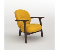 Кресло для отдыха "Chamberlain Continental" с мягкими элементами из текстиля и экокожи