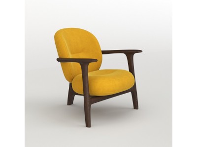 Кресло для отдыха "Chamberlain Continental" с мягкими элементами из текстиля и экокожи