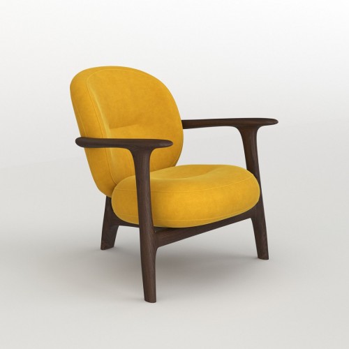 Кресло для отдыха "Chamberlain Continental" с мягкими элементами из текстиля и экокожи