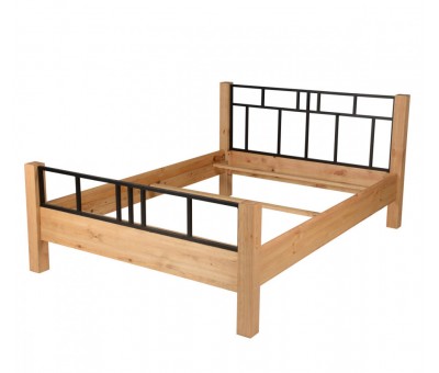 Кровать односпальная из массива сосны Лофт Сити LIT 90