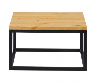 Стол журнальный квадратный из массива сосны Лофт Сити TBC 60