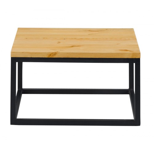 Стол журнальный квадратный из массива сосны Лофт Сити TBC 60