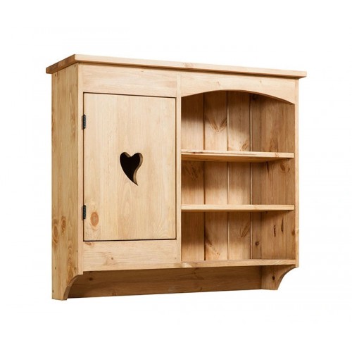 Полка навесная  из массива сосны KAE011