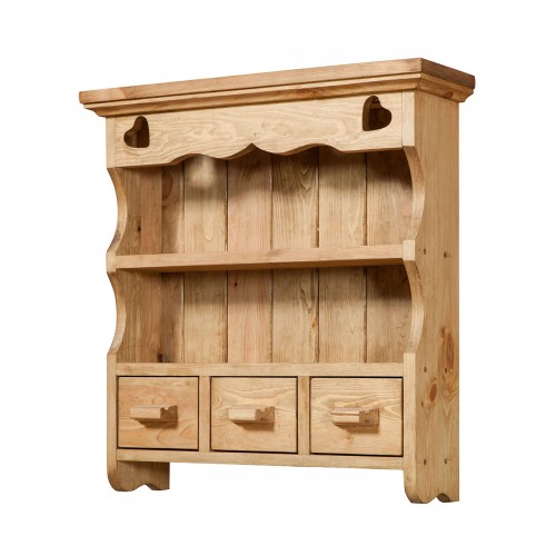 Полка навесная из массива сосны KAE4