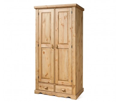 Шкаф двухстворчатый из массива сосны KOA22