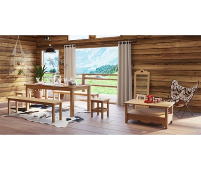 Скамья из массива сосны KSB9/KSB11/KSB13/KSB15