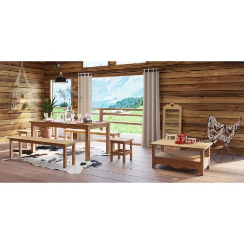 Стол журнальный из массива сосны KST1