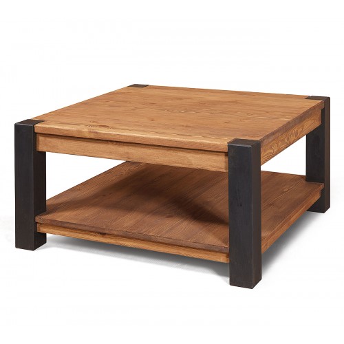 Стол журнальный из массива сосны Мексика TBC90