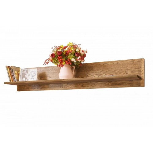 Полка навесная из массива дуба Сканди 1 (Норд 1)