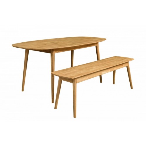 Скамья из массива дуба Сканди (Норд)