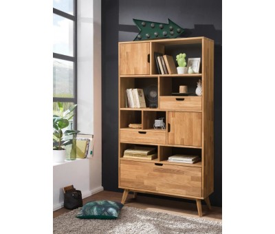 Стеллаж из массива дуба Сканди 3 (Норд 3)