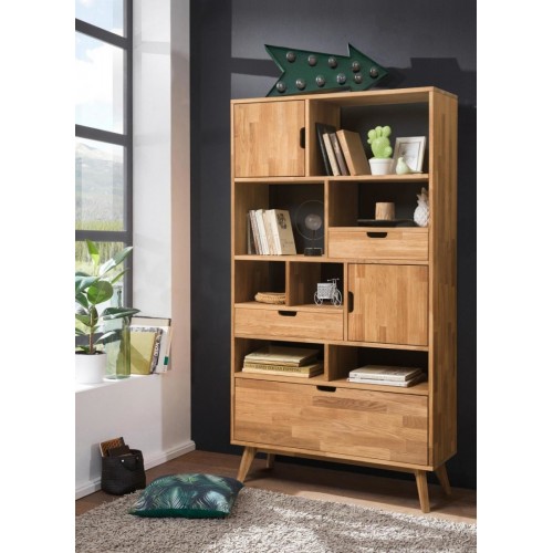 Стеллаж из массива дуба Сканди 3 (Норд 3)