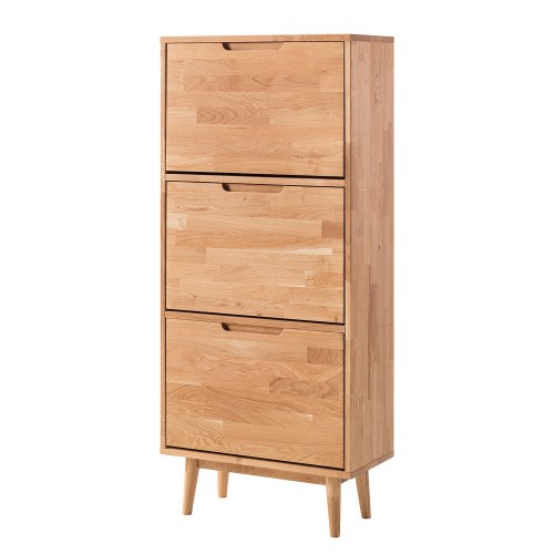 Тумба для обуви из массива дуба Сканди (Норд)