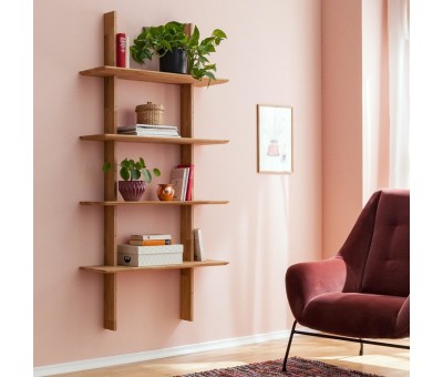 Стеллаж из массива дуба Золо 1 (Берг1)