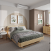 Кровать из массива дуба Аманди без полок (цельноламельный щит)