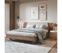 Кровать из массива дуба Дэо (Оденсе) — без тумб, с м/э